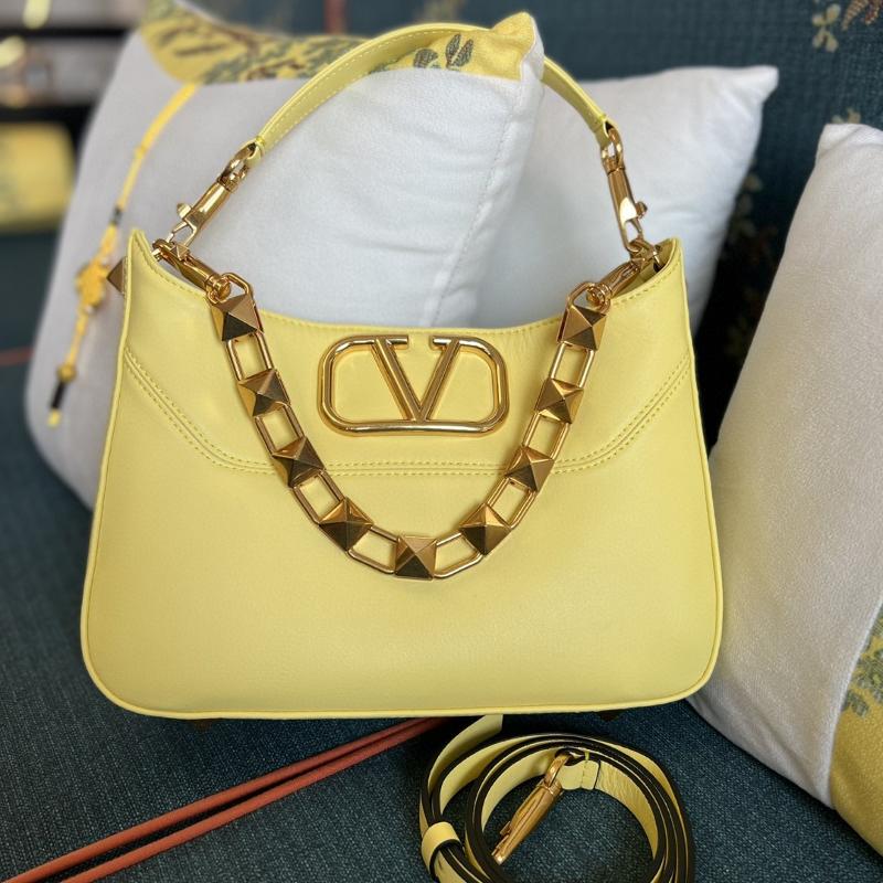Valentino Shoulder Tote Bags VA0028 Plain Yellow